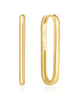Ania Haie Gold Tube Oversized U Hoop Earrings