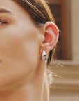 Ania Haie Silver Bold Dome Hoop Earrings