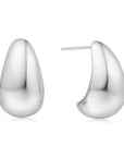 Ania Haie Silver Bold Dome Hoop Earrings