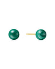 Ania Haie Gold Malachite Sphere Stud Earrings