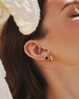 Ania Haie Gold Malachite Sphere Stud Earrings