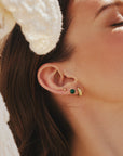 Ania Haie Gold Malachite Sphere Stud Earrings