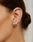 Ania Haie Silver Chubby Small Huggie Hoop Earrings