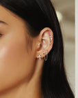 Ania Haie Gold Eight-Pointed Star Stud Earrings