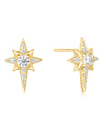 Ania Haie Gold Eight-Pointed Star Stud Earrings