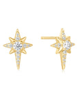 Ania Haie Gold Eight-Pointed Star Stud Earrings
