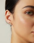 Ania Haie Silver Small Chubby Sparkling Huggie Hoop Earrings