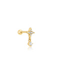 Ania Haie Gold Star Dangle Barbell Single Earring