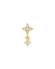 Ania Haie Gold Star Dangle Barbell Single Earring