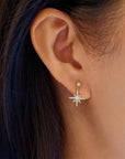 Ania Haie Gold Dangling Nova Star Stud Earrings