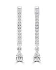 9CT DENALI DIAMOND HUGGIE EARRINGS