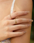 Ania Haie Gold Bezel Kyoto Opal Beaded Ring