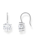 THOMAS SABO Earrings with white zirconia - silver