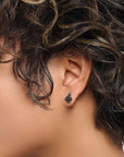 THOMAS SABO Snake small ear studs with black zirconia