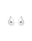 THOMAS SABO Ear studs in organic shape silver