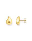 THOMAS SABO Ear studs organic shape gold