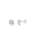 THOMAS SABO Halo ear studs with zirconia in brilliant cut