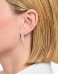 THOMAS SABO Earrings in waterfall design with white zirconia