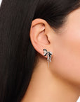 THOMAS SABO Romance bow earrings blackened