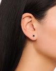THOMAS SABO Vintage Romance Small ear studs with black zirconia