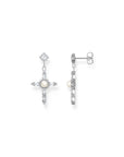 THOMAS SABO Romance Earrings White Cross