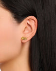 THOMAS SABO Romance Ear studs Gold Rose
