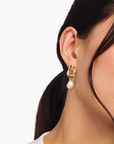 THOMAS SABO Stud Earrings with Freshwater Pearls in Gold