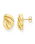 THOMAS SABO Organic shapes ear studs looped