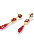 THOMAS SABO Elyndra Earrings with Red Stones