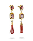 THOMAS SABO Elyndra Earrings with Red Stones
