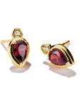THOMAS SABO Stud Earrings with Red Stones
