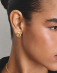 Ear studs Together with zirconia
