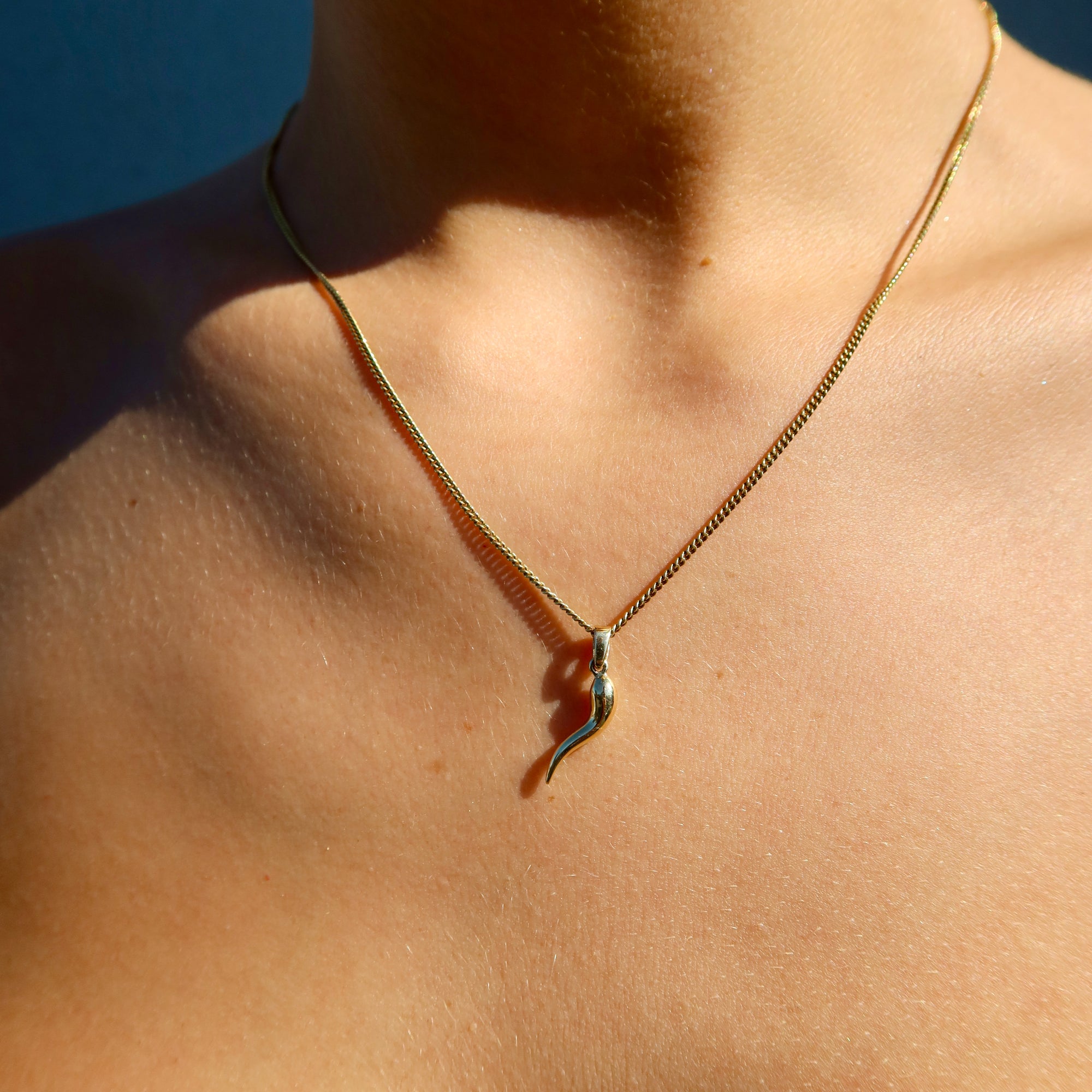9CT GOLD CORNICELLO PENDANT