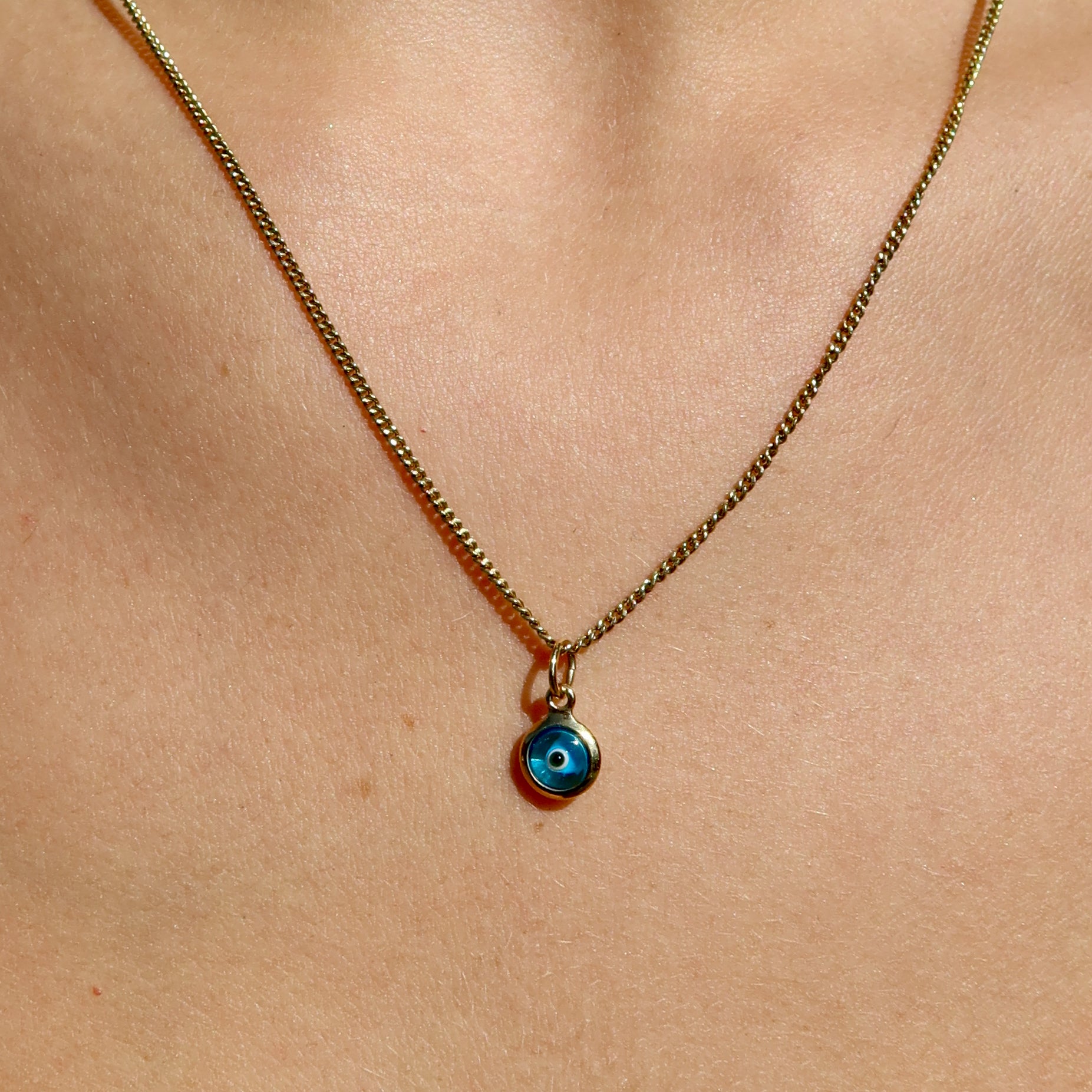 9CT GOLD EVIL EYE PENDANT