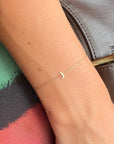 9CT PETITE INITIAL BRACELET