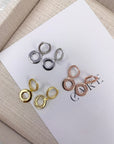 HALO HUGGIE EARRINGS - STERLING SILVER