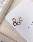 HALO HUGGIE EARRINGS - STERLING SILVER