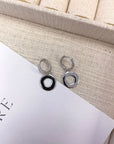 HALO HUGGIE EARRINGS - STERLING SILVER