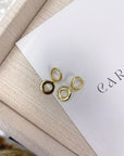 HALO HUGGIE EARRINGS - STERLING SILVER