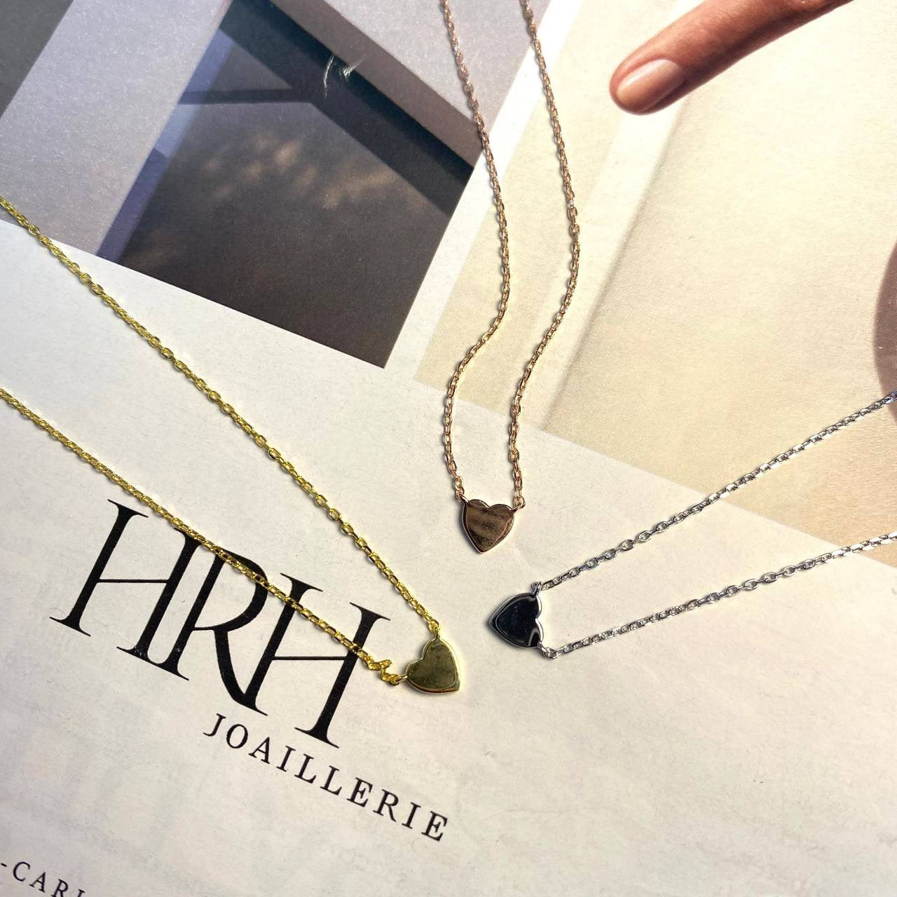 TINY HEART NECKLACE - STERLING SILVER