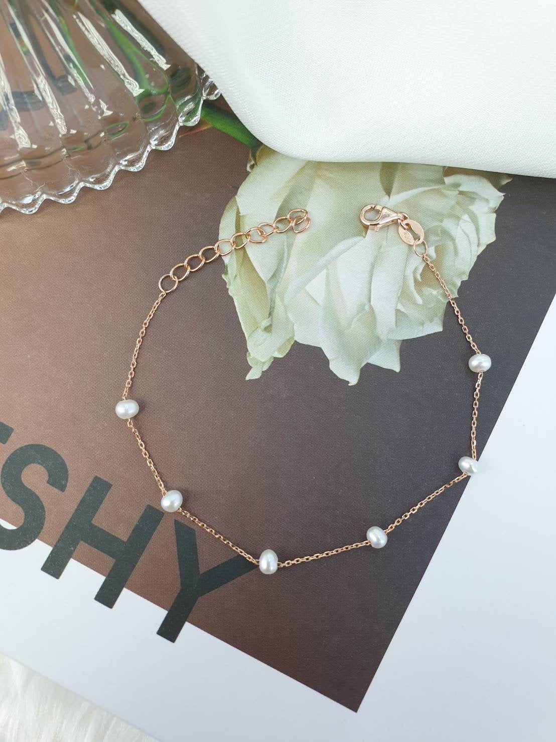 AMARA PEARL BRACELET- STERLING SILVER