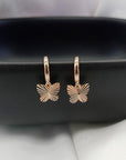 WINGS HUGGIE EARRINGS - STERLING SILVER