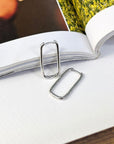 LINK UP HUGGIE EARRINGS - STERLING SILVER