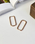 LINK UP HUGGIE EARRINGS - STERLING SILVER
