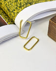 LINK UP HUGGIE EARRINGS - STERLING SILVER