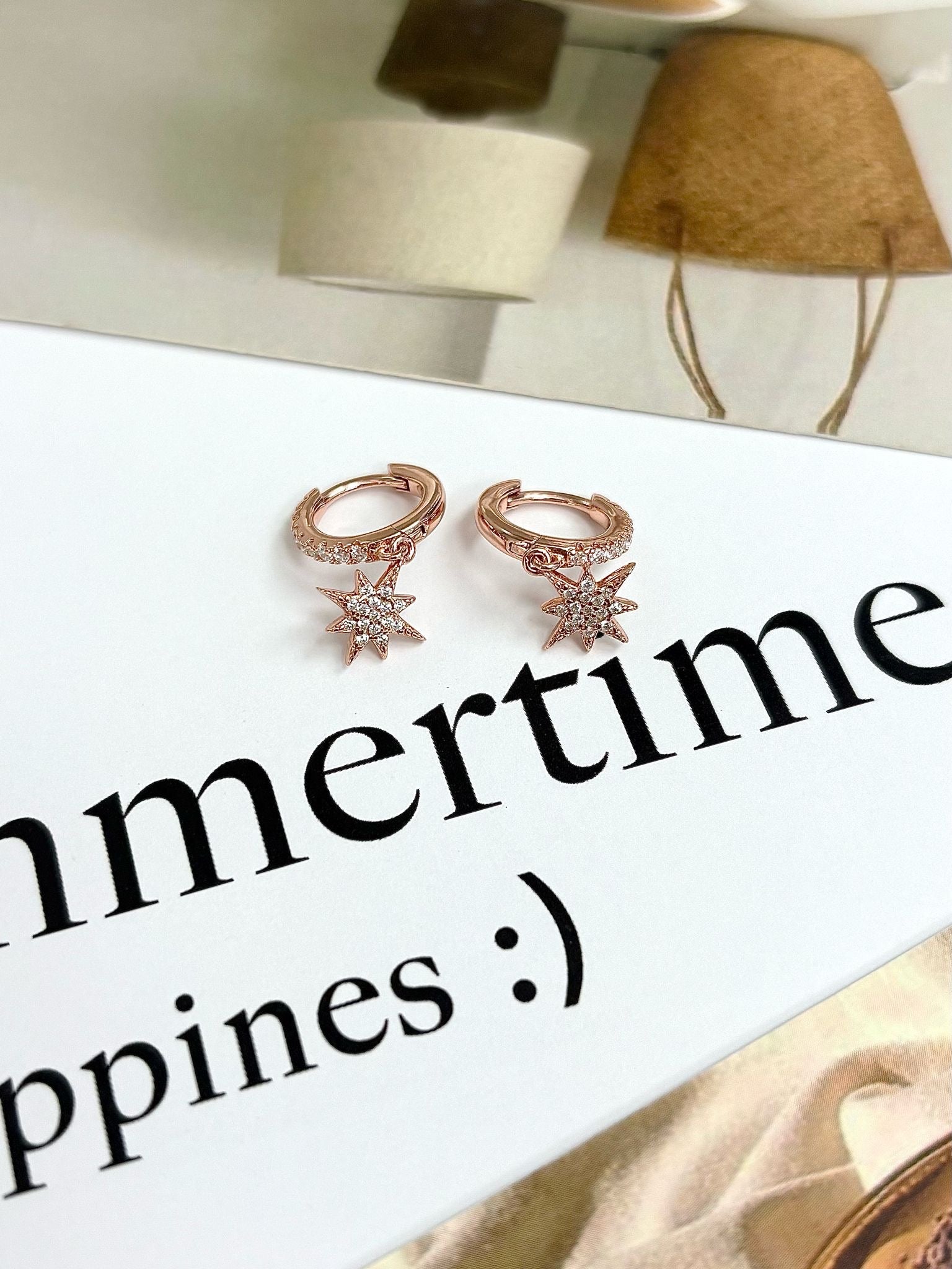 NORTH STAR EARRINGS - STERLING SILVER