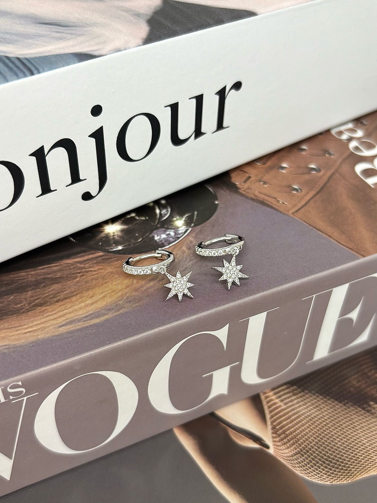 NORTH STAR EARRINGS - STERLING SILVER