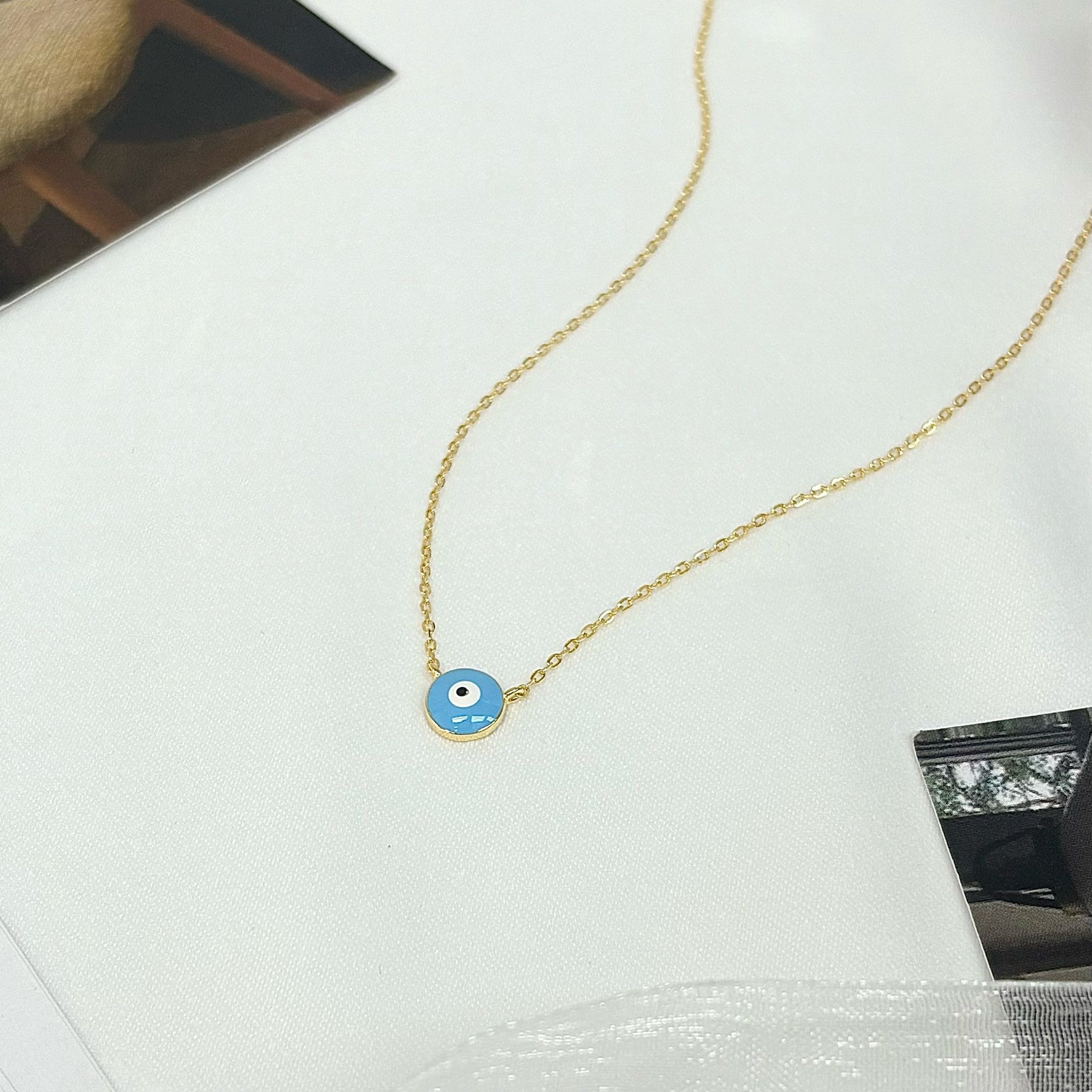 SERENA EYE NECKLACE- STERLING SILVER