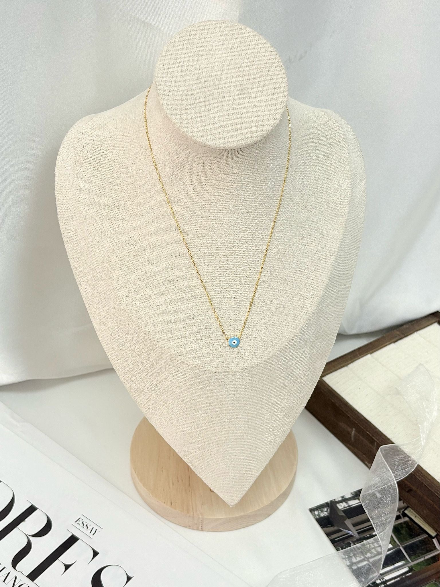 SERENA EYE NECKLACE- STERLING SILVER