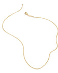 Gold-Tone Stainless Steel Anchor Chain Necklace 1mm